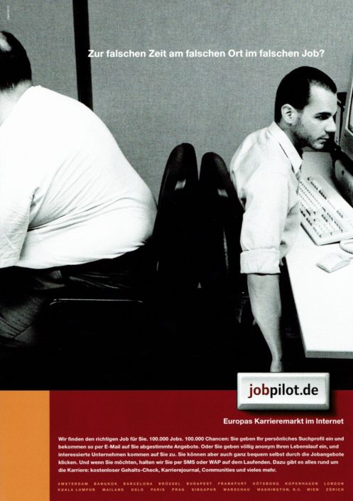 jobpilot - B2C-Awareness Kampagne I Motiv: Büro I Agentur: Ogilvy