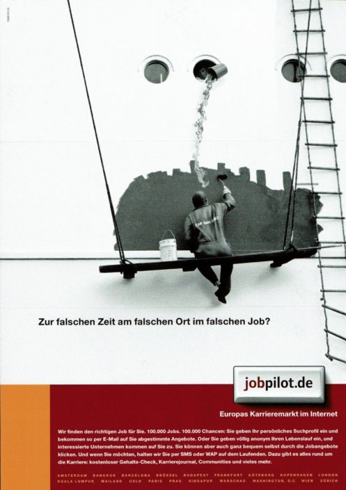 jobpilot - B2C-Awareness Kampagne I Motiv: Maler I Agentur: Ogilvy